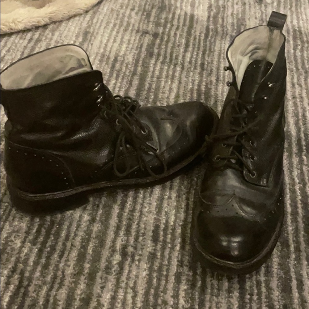 Rag and Bone combat wing tip boots sz 38